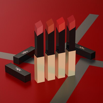 迪香儿杨树林小金管m细条口红哑光丝绒雾面显色滋润唇膏复古红