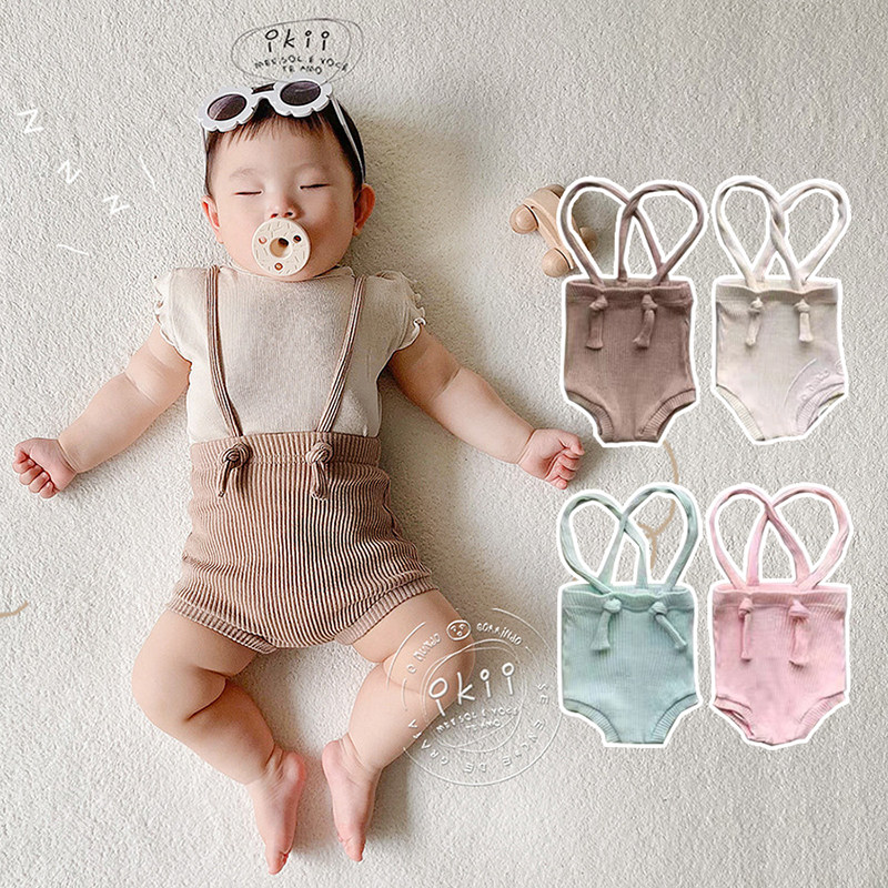 婴儿短裤夏装韩版男女宝宝背带裤0-1岁2休闲外穿新生儿吊带裤子潮,童装/婴儿装/亲子装,裤子,淘宝优惠券,粉丝福利购,淘宝优惠卷