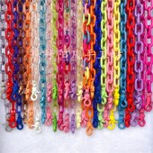 树脂链链条亚克力装 饰链旅游海滩女裤 链书包挂脖链项链手链1