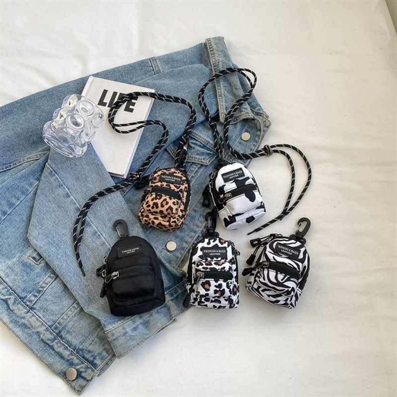 超火小包包女士2023新款豹纹迷你湿纸巾便携耳机包零钱单肩斜挎包,箱包皮具/热销女包/男包,钥匙包,淘宝优惠券,粉丝福利购,淘宝优惠卷