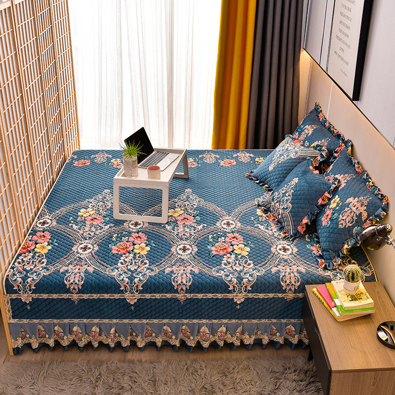 水晶绒榻榻米床盖专用床单防滑夹棉农村大炕罩炕盖铺炕垫子定制