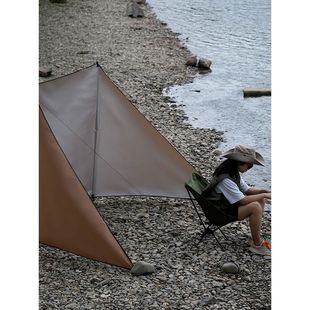 临时露营挡风板户外便携可折叠炉具围挡野餐半身挡风墙厕所