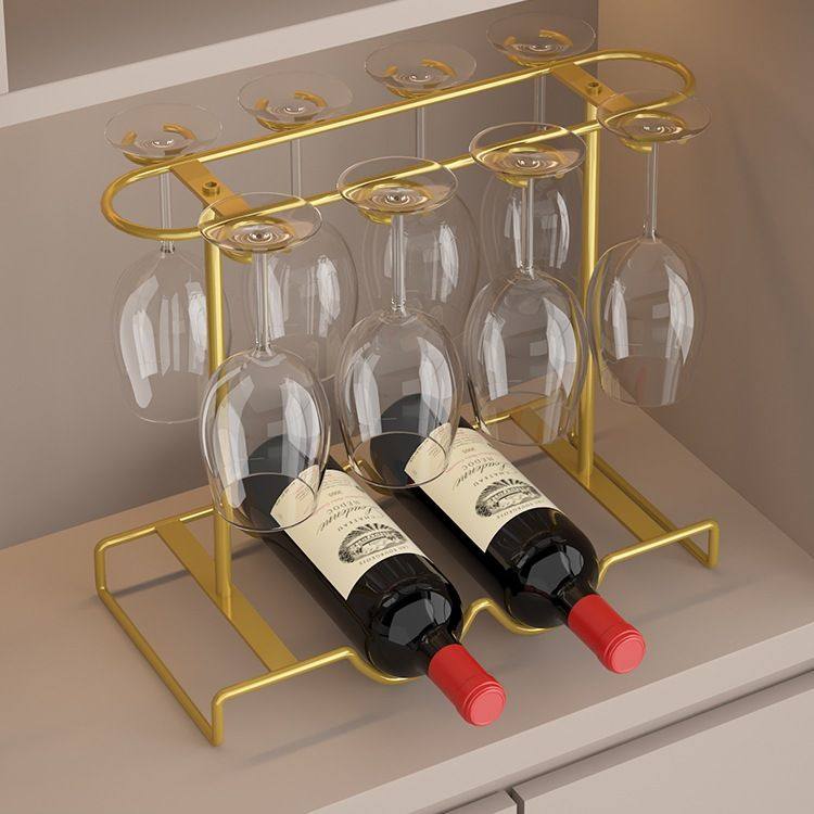 红酒架摆件轻奢高脚杯倒挂杯架子吧台葡萄酒展示架酒柜置物架
