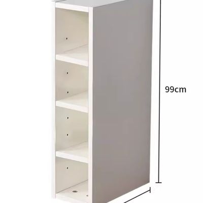 实木书架落地夹缝小书柜超窄床边缝隙墙角收纳柜沙发置物架子定