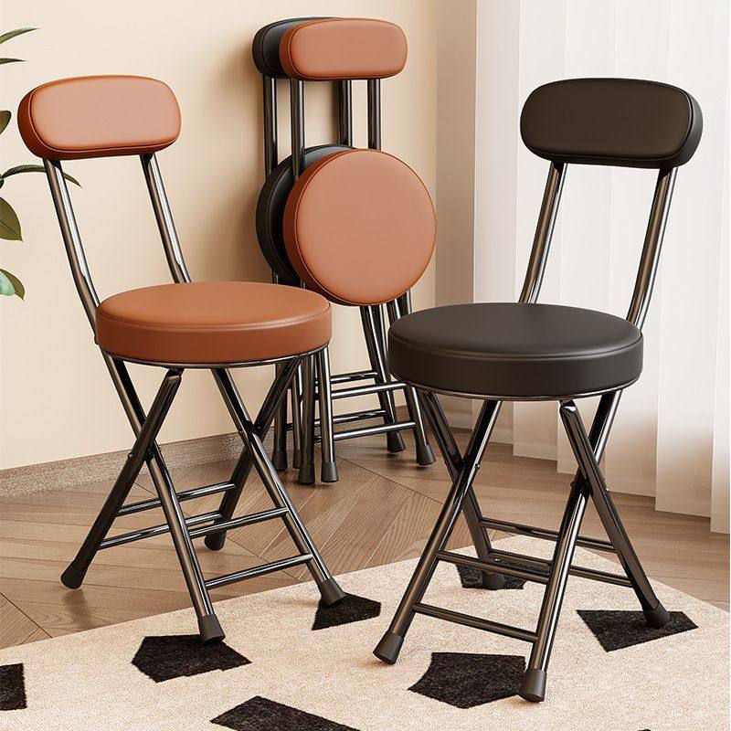 折叠椅软包靠背家用餐椅便携大学生宿舍椅子阳台休闲折凳小圆凳子,住宅家具,折叠凳/马扎,淘宝优惠券,粉丝福利购,淘宝优惠卷