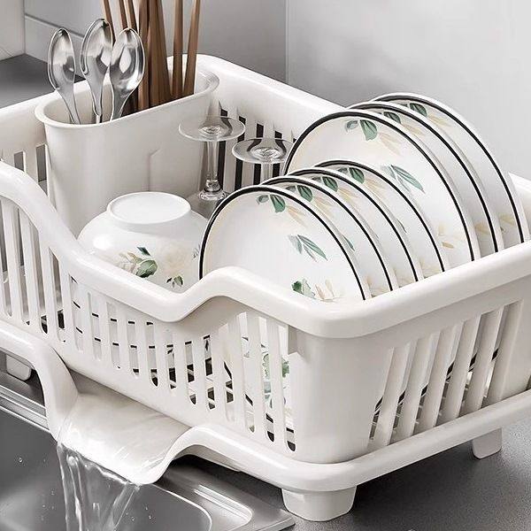 日本碗碟收纳架沥水碗盘架厨房沥水塑料家用单层小型筷滤水放,厨房/烹饪用具,水槽置物架,淘宝优惠券,粉丝福利购,淘宝优惠卷