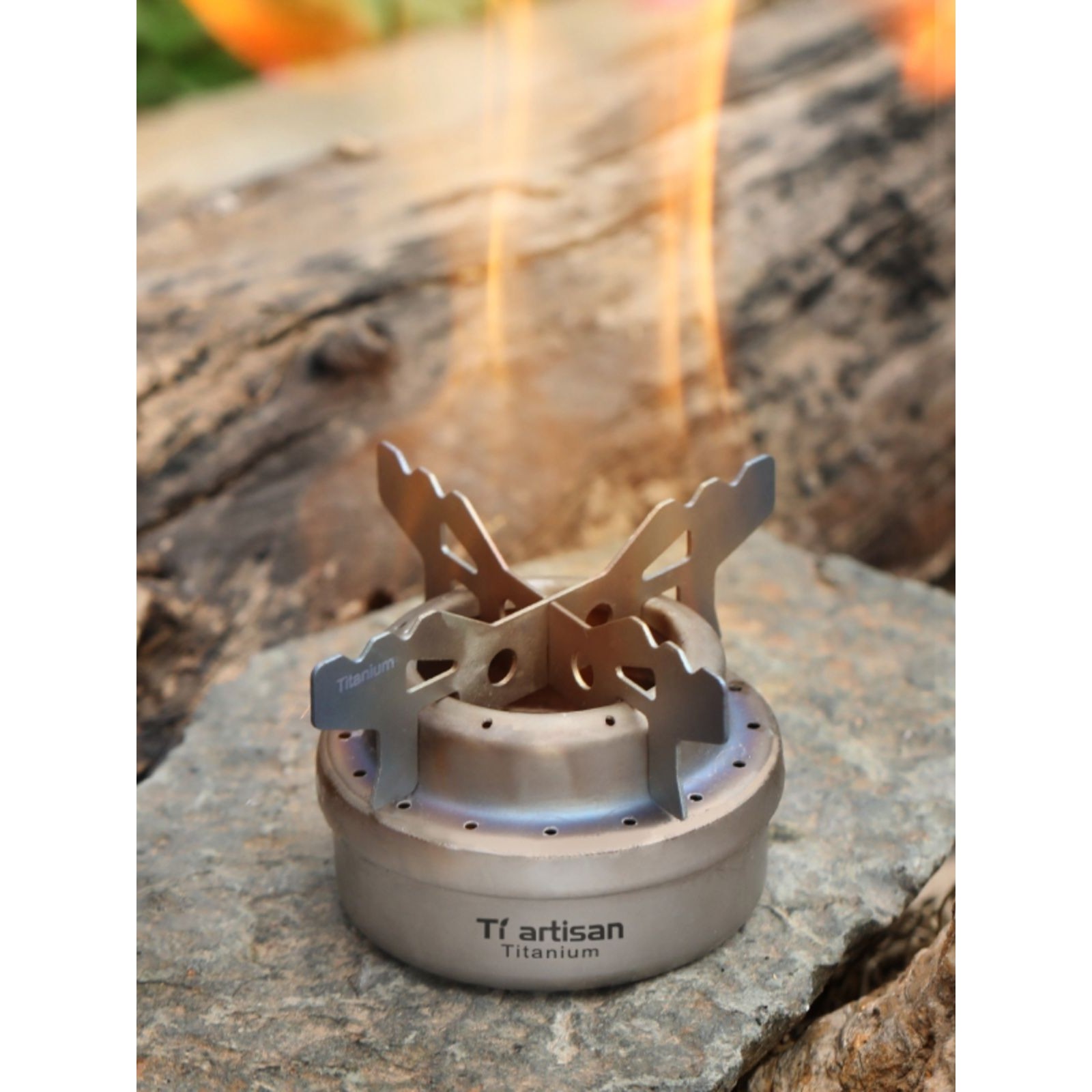 钛工匠纯钛酒精炉液体固态酒精户外野营野餐炉具轻便携易收纳燃烧