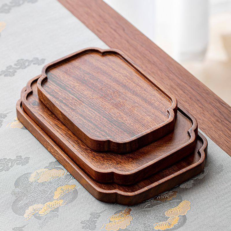 胡桃木茶托盘新中式实木木盘茶盘茶具茶托高档家用放茶杯茶水,餐饮具,茶盘,淘宝优惠券,粉丝福利购,淘宝优惠卷