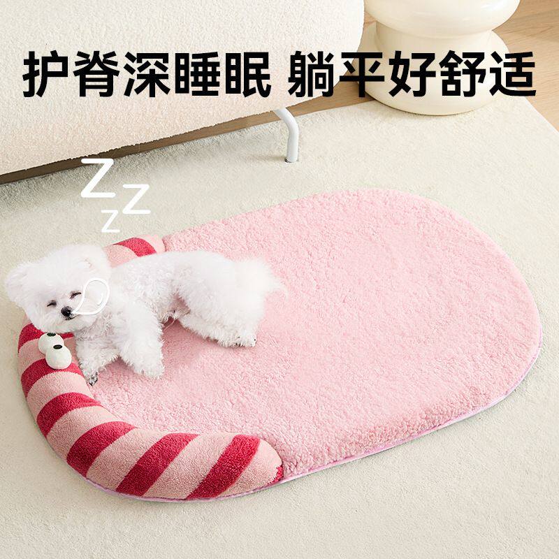 猫垫子冬天保暖可拆洗网红公主猫咪床小狗狗睡觉宠物毛毯四季通用
