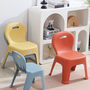 大人加厚塑料小凳子结实矮凳浴室家用客厅茶几靠背椅儿童洗澡板凳