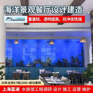 承接海洋馆工程大型异形生态水族馆鱼缸海洋景观餐厅设计建造