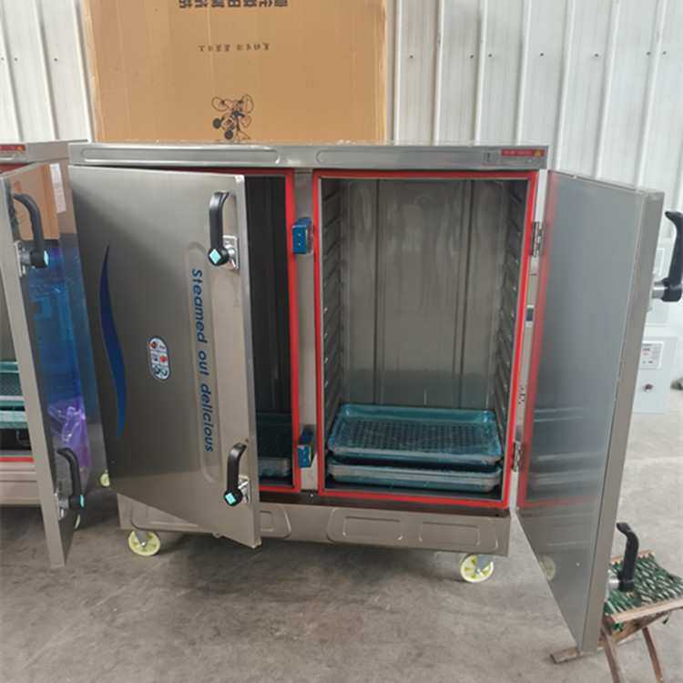 创丰现货供应双门24盘电加热蒸饭柜 米饭蒸箱 商用不锈钢馒头蒸箱