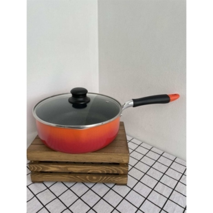 【！轻便小锅】日式奶锅不粘锅22cm库存少量汤锅煮面炒菜电磁炉火