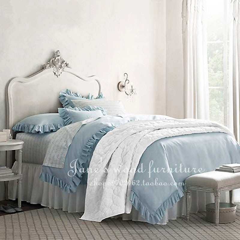 美式实木床1.5米1.35儿童床整体简欧卧室青少年女孩公主床小户型