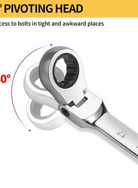 12PC 8-19mm 镜抛折叠棘轮扳手 折叠棘轮扳手组套 Ratchet Wrench