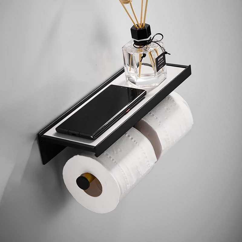 简约太空铝岩板纸巾架酒店卫生间卷纸架壁挂厕纸架置物架免打孔,3C数码配件,USB灯,淘宝优惠券,粉丝福利购,淘宝优惠卷