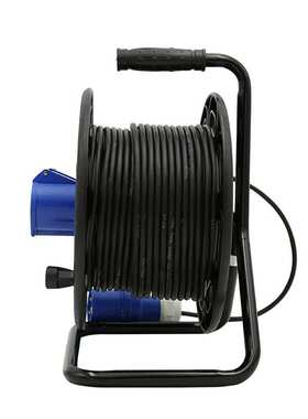 工业电缆盘移动线盘塑料绕线盘220V16A卷线盘带线30米 50米电线盘