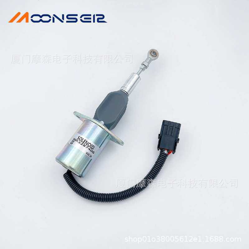 柴油机组熄火控制器断油电磁铁电子熄火器开关配件3287406