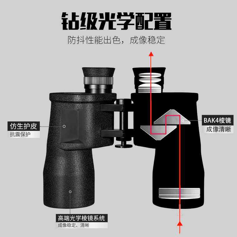 98式望远镜10*50带坐标测距高清高倍双筒充氮防水望远镜厂家直销