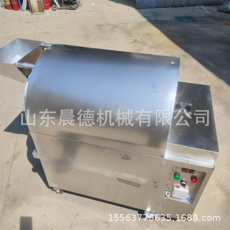 多功能干果炒货机 20斤电加热黄豆红豆炒锅小型家用炒花生机器