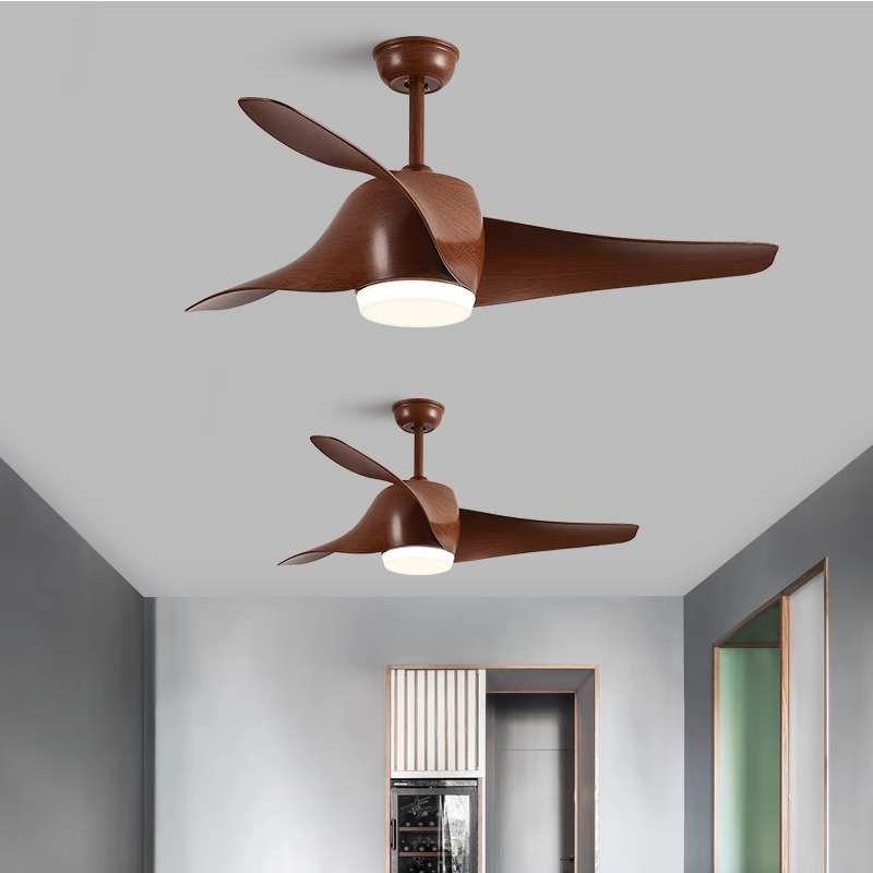 北欧吊扇灯 餐厅家用客厅现代简约风扇灯 美式吊顶电风扇一体吊灯