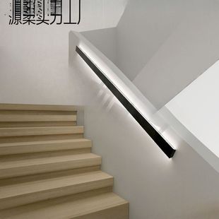 楼梯感应壁灯走廊过道铝合金长条灯客厅氛围灯感应线条灯楼梯扶手