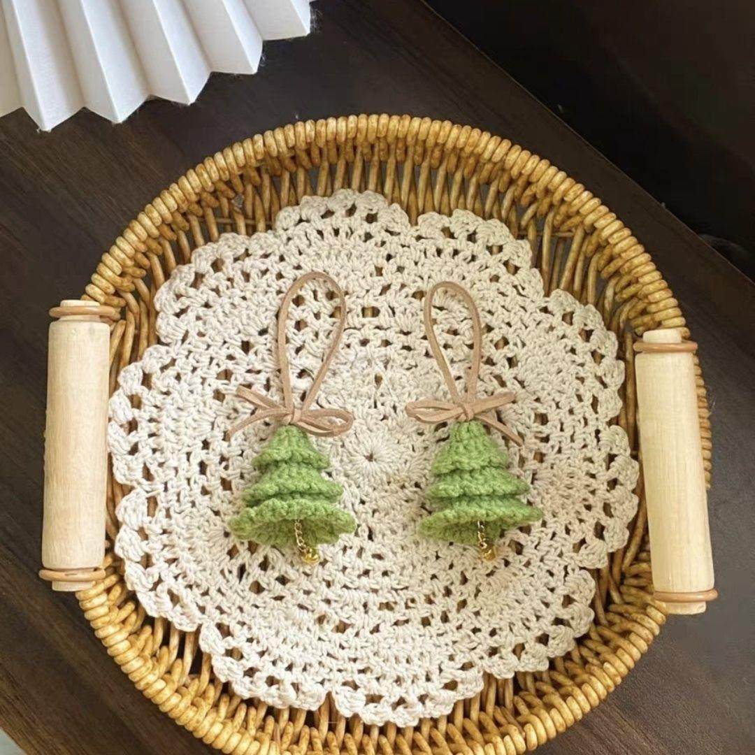 2025圣诞树纯手工毛线钩织钥匙扣车挂件创意圣诞礼物送闺蜜朋友布,服饰配件/皮带/帽子/围巾,DIY编织材料包,淘宝优惠券,粉丝福利购,淘宝优惠卷