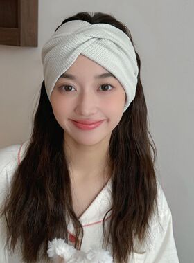 月子帽纯棉产后春夏孕妇防风护头堆堆大头围产妇坐月子发带加宽