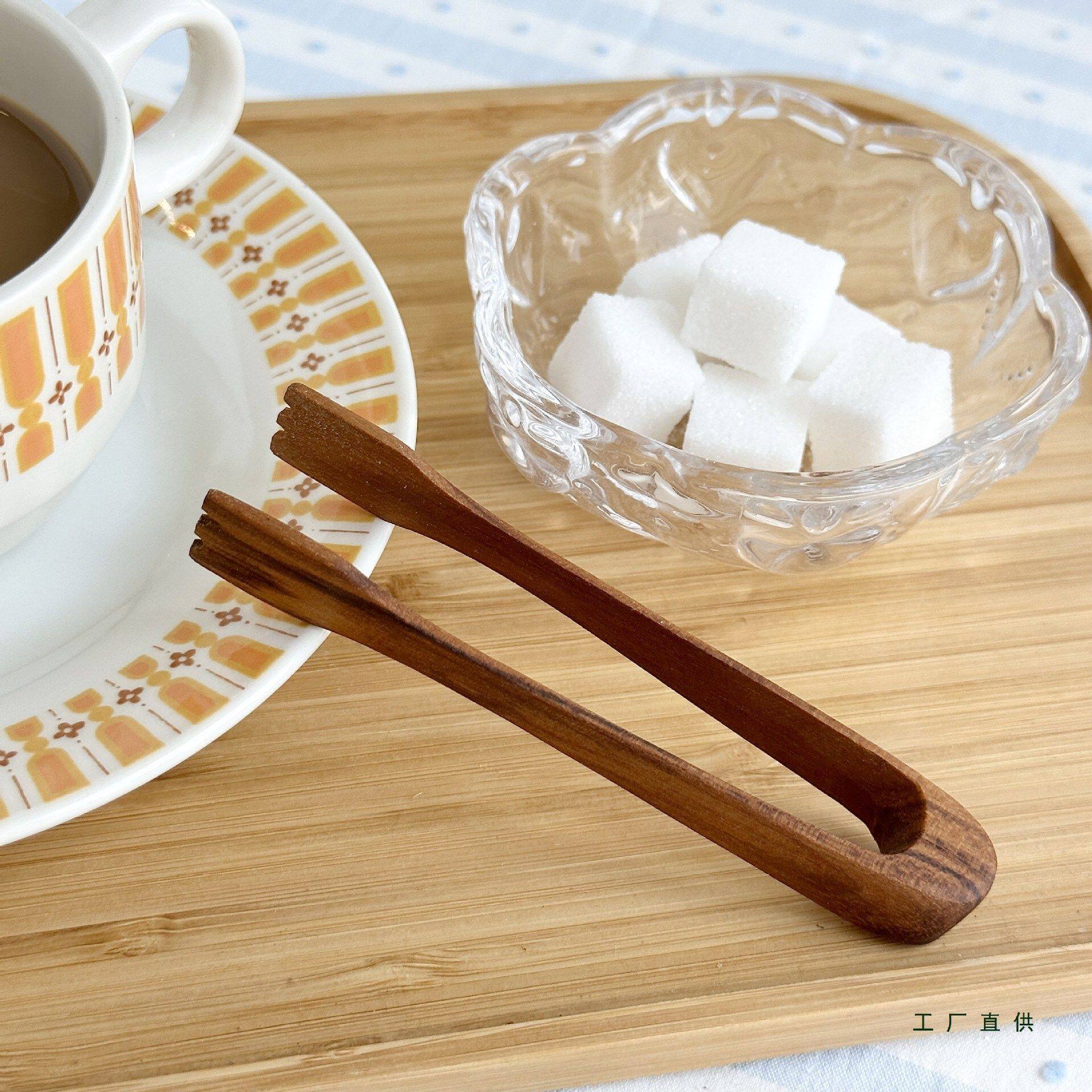 柚木方糖夹子功夫夹洗茶杯茶叶镊子防滑夹泡茶工具茶夹柠檬片酸梅