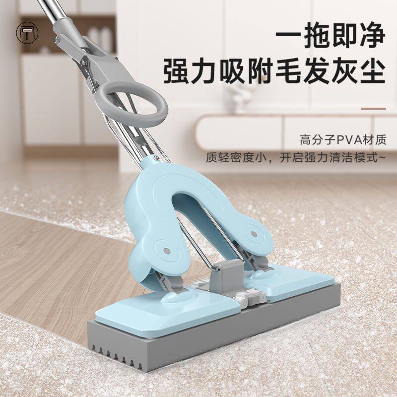 旗舰店拖把家用一拖净懒人免洗平板拖新款加大海绵吸水