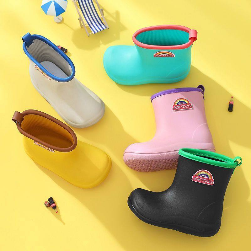 儿童雨鞋女童男童宝宝小童轻便EVA水鞋3-6岁幼儿园小学生可爱雨靴