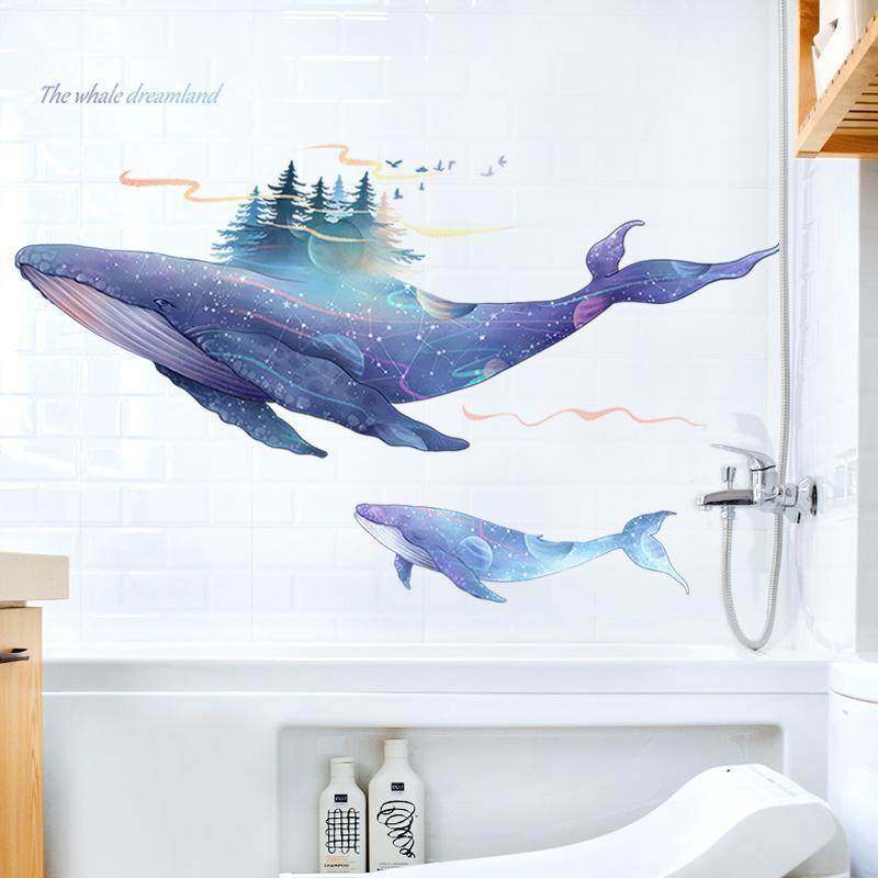 壁纸自粘宿舍大学生寝室卧室墙面装饰海底世界创意鲸鱼墙贴纸贴画,商务/设计服务,卡通/动漫/插画设计,淘宝优惠券,粉丝福利购,淘宝优惠卷