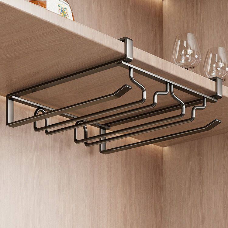 红酒杯碳钢悬挂架红高脚杯架欧式葡萄酒杯架家用倒挂架吊杯架倒挂