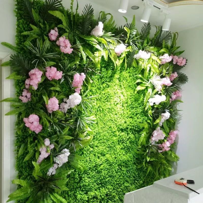 仿真植物墙绿植墙面人工室内外墙装饰绿色草坪商场背景墙绿植