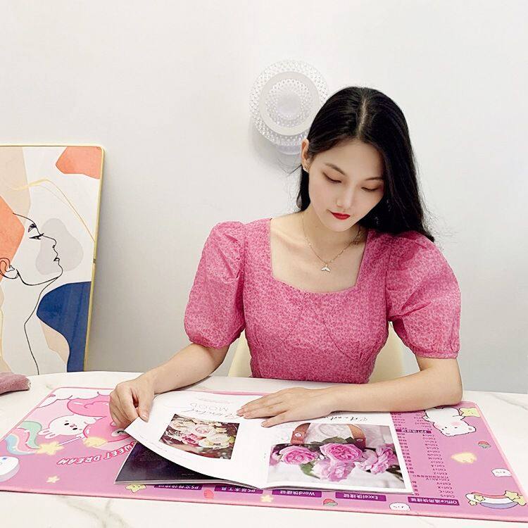 加热鼠标垫发热暖桌垫办公室电脑快捷键高颜值书桌写字台暖手