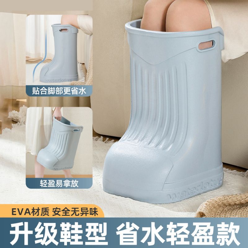 泡脚桶家用盆过小腿恒温洗脚桶按摩高深儿童膝盖冬天足浴鞋省水