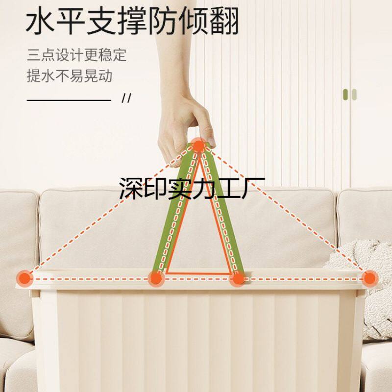 洗拖把桶长方形拖布桶加厚耐用拖地桶家用平板海绵拖把单桶墩布桶