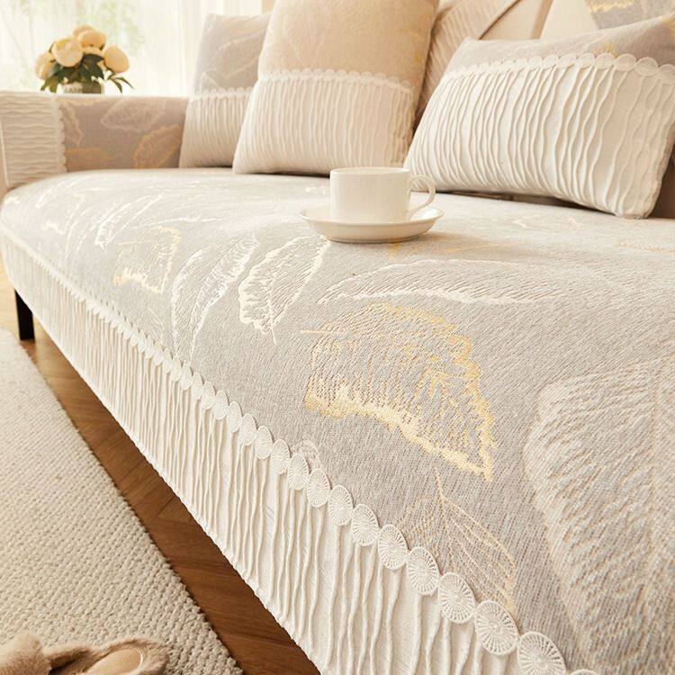 雪尼尔皮沙发垫四季通用2025新款固定防滑坐垫子轻奢高级感盖布巾