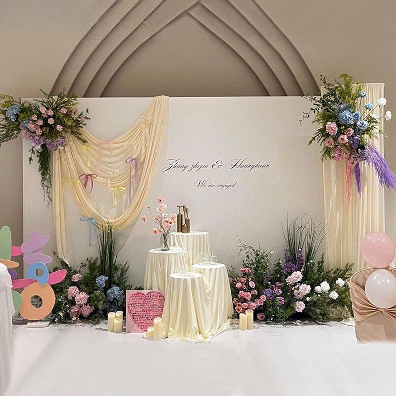 白色订婚宴气球kt板背景墙布置韩系摆件全套简单大气高级感信希,节庆用品/礼品,装扮布置套餐,淘宝优惠券,粉丝福利购,淘宝优惠卷