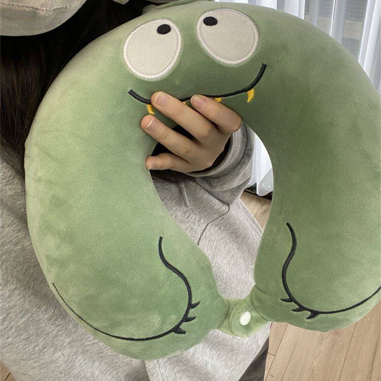 小恐龙可爱便携旅行u型枕记忆棉回弹午睡办公室护颈高铁坐车