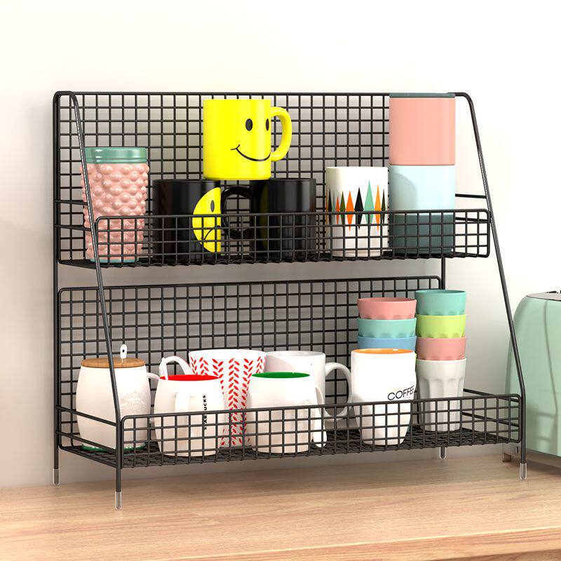 水杯架子置物架多层桌面放玻璃杯子沥水收纳架办公室台面茶杯满和