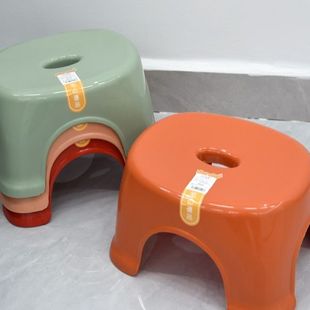 矮凳子家用成人加厚塑料卫生间洗脚凳子熟胶板凳椅子结实小孩防滑