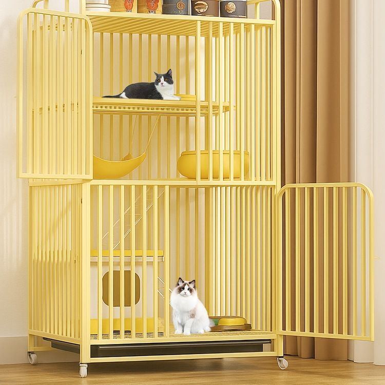 猫笼子家用室内猫别墅超大自由空间带厕所一体猫屋新型折叠猫空笼
