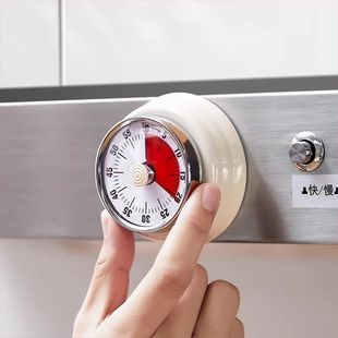 计时器家用机械式厨房烹饪定时器磁吸学习倒计时提醒器闹钟烘焙
