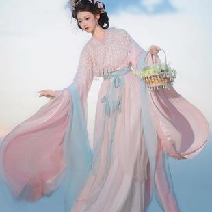 魏晋南北朝汉服新款女古装仙气飘飘古风小个子直裾大袖衫套装