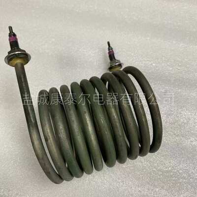 圆圈螺旋形加热管 Incoloy800发黑处理高温加热管 干烧高温电热管