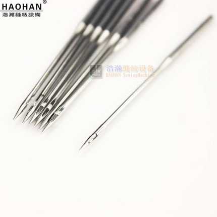 飞虎缝纫配件机针TVX7星菱筒式绷缝机 车针 三针五线猪嘴冚车机针