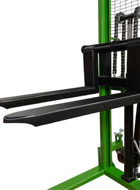 叉车 C型钢堆高车手动升高液压车1吨2吨升降小型装卸搬运车升高车