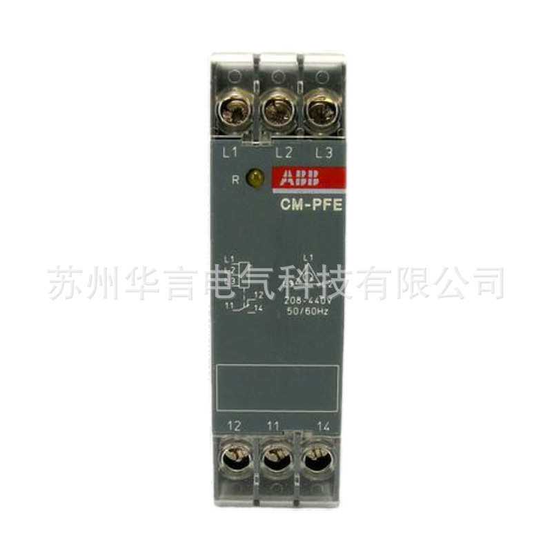 ABB CM系列三相监视器 ；CM-PFE, phase seq, 1 c/o, 208-440VAC