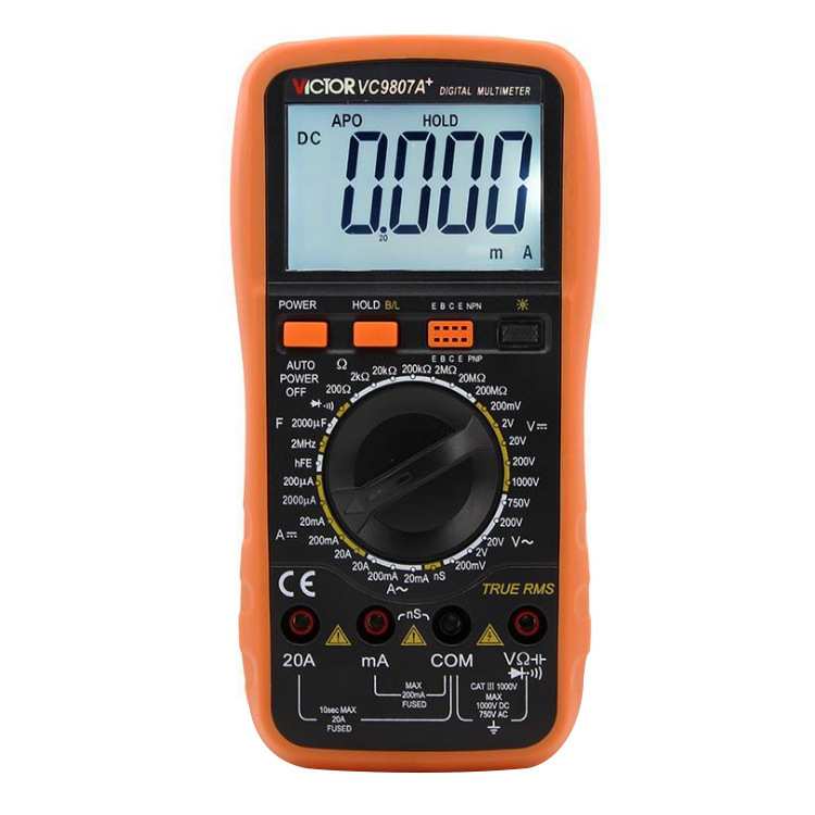 胜利 四位半数字万用表VC9806+/VC9807A+/VC980+(带真有效值功能